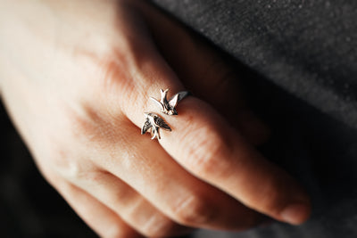 Swallow adjustable ring.