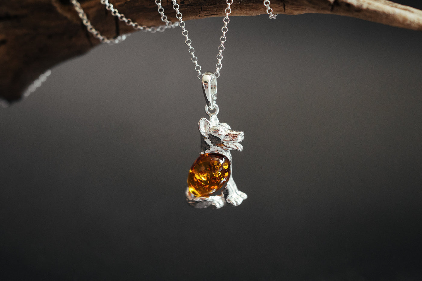 Silver Dog Pendant